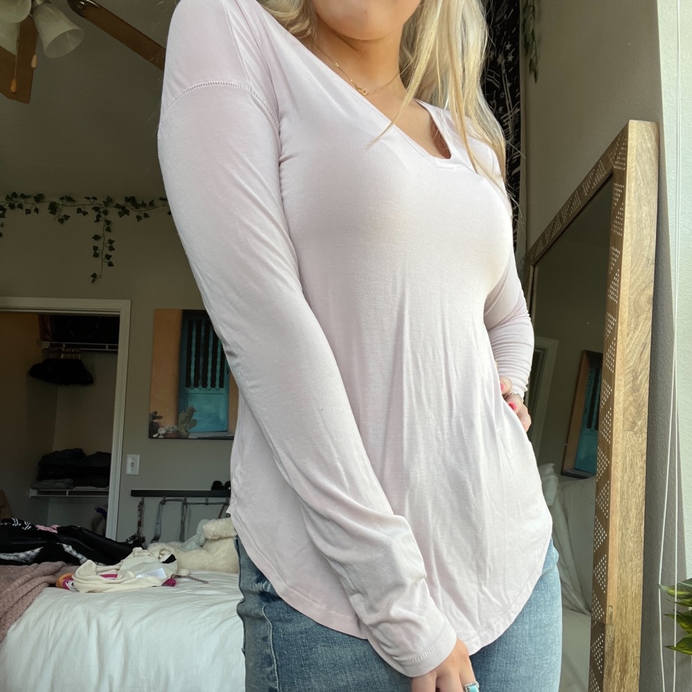 Cute pastel pink long sleeve